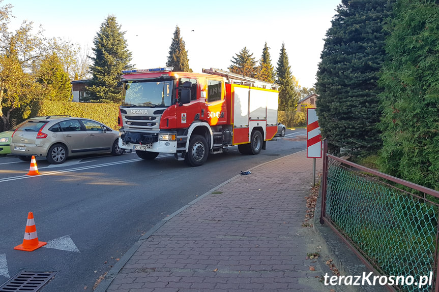 Rozlany olej na jezdni