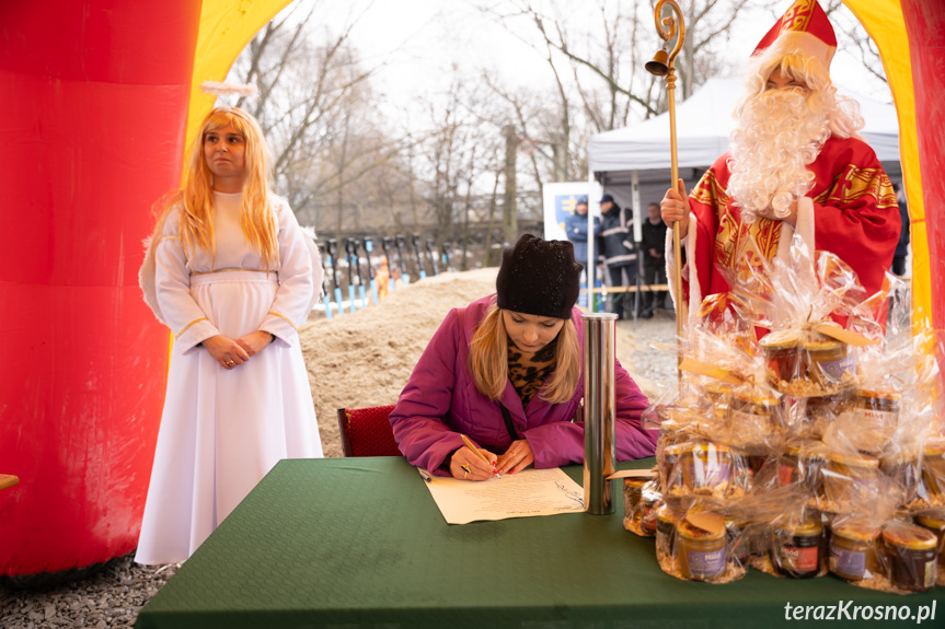 Rozpoczecie budowy mostu w Odrzykoniu