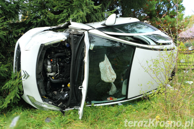 Samochód wypadek z drogi