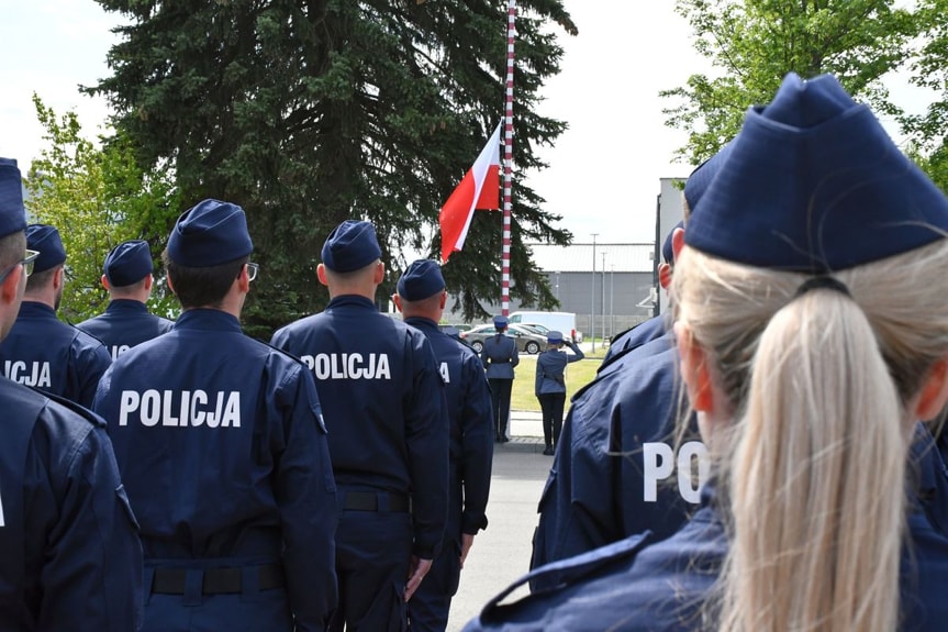 Ślubowanie nowych policjantów