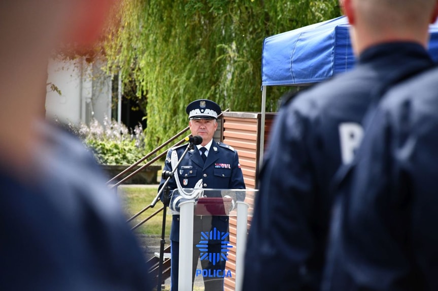 Ślubowanie nowych policjantów