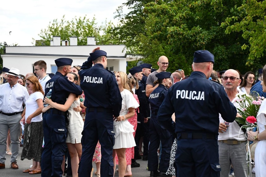 Ślubowanie nowych policjantów