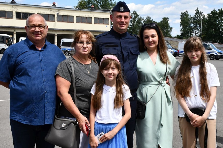 Ślubowanie nowych policjantów