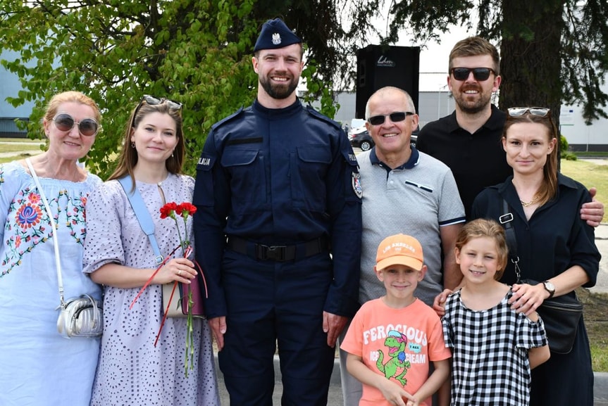 Ślubowanie nowych policjantów