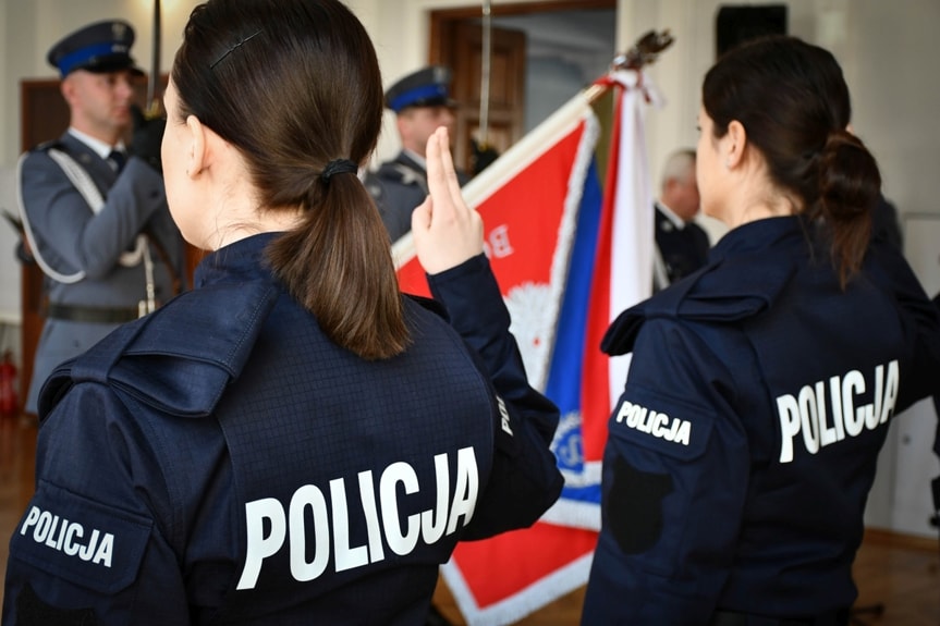 Ślubowanie nowych policjantów w Rzeszowie