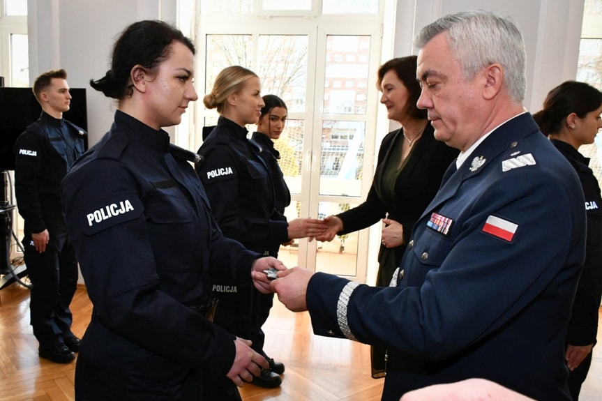 Ślubowanie nowych policjantów w Rzeszowie