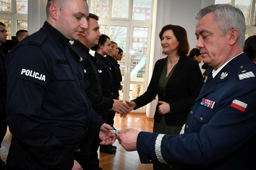 Ślubowanie nowych policjantów w Rzeszowie