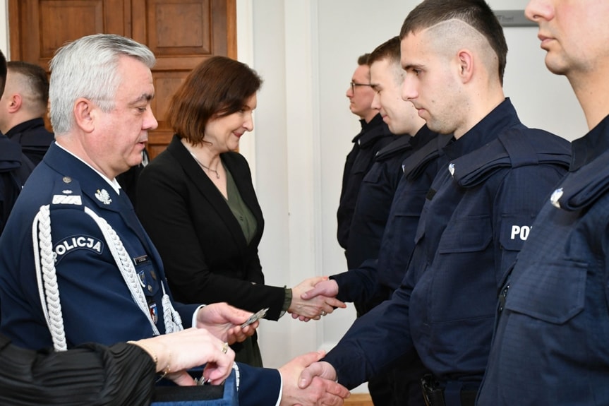 Ślubowanie nowych policjantów w Rzeszowie