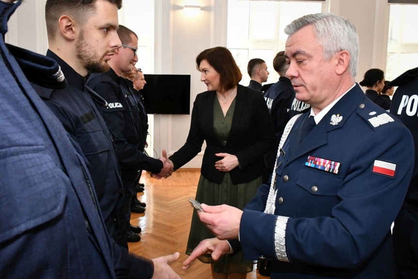 Ślubowanie nowych policjantów w Rzeszowie