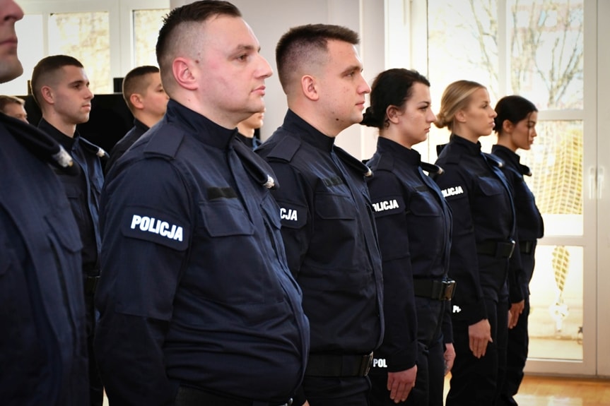 Ślubowanie nowych policjantów w Rzeszowie