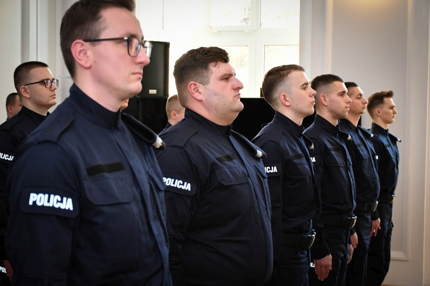 Ślubowanie nowych policjantów w Rzeszowie