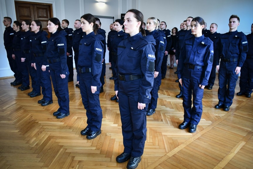 Ślubowanie nowych policjantów w Rzeszowie