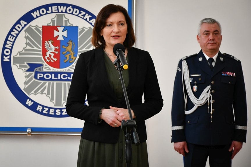 Ślubowanie nowych policjantów w Rzeszowie