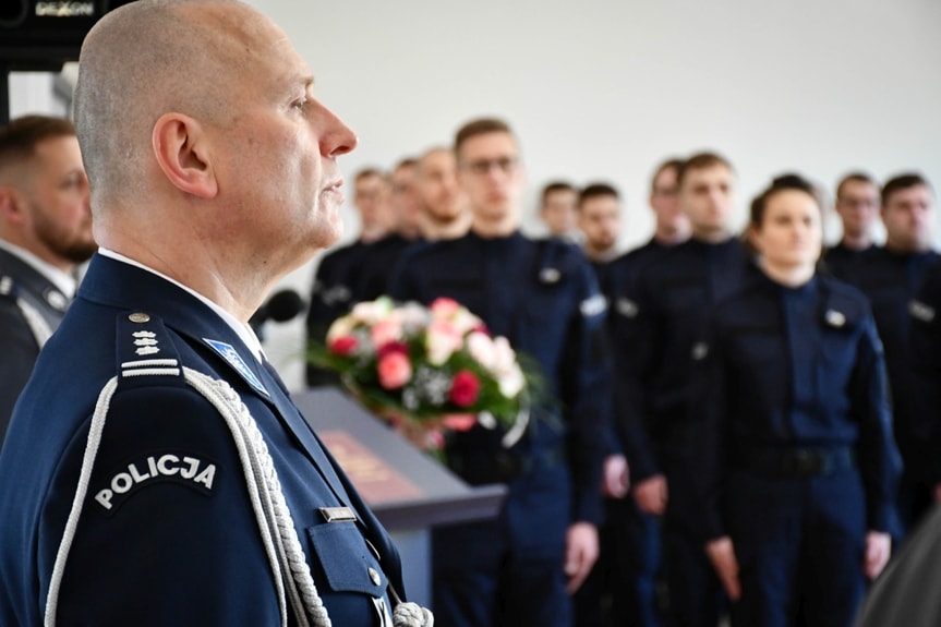 Ślubowanie nowych policjantów w Rzeszowie