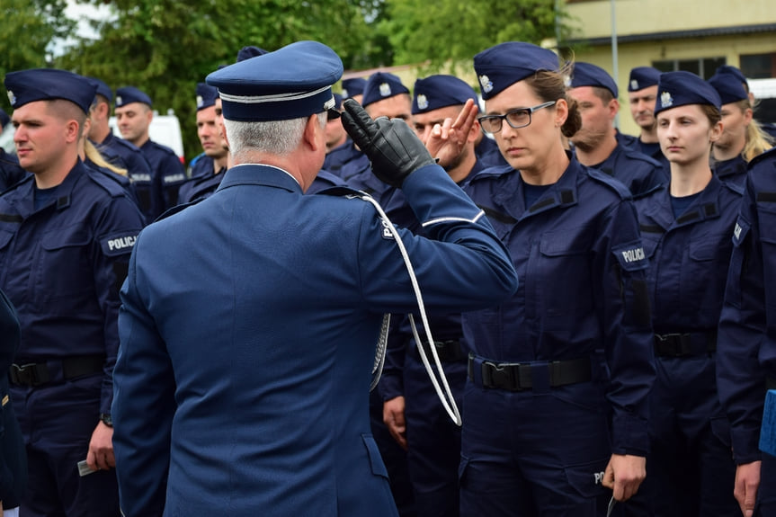 Ślubowanie nowych policjantów