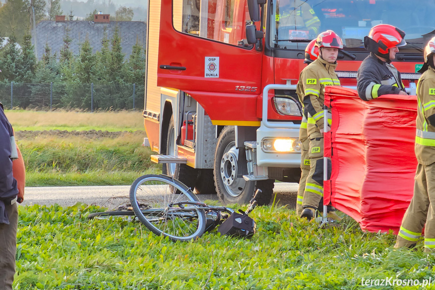 Śmierć rowerzysty w Jasionce