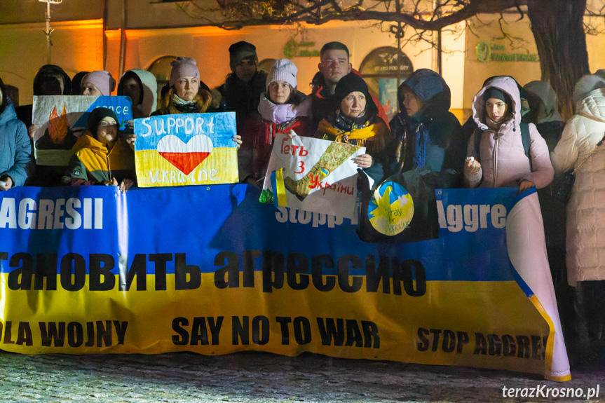 Solidarni z Ukrainą w Krośnie