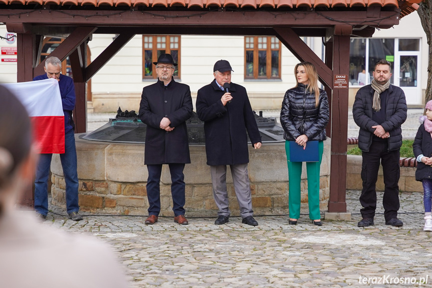 Spotkanie na rynku w Krośnie