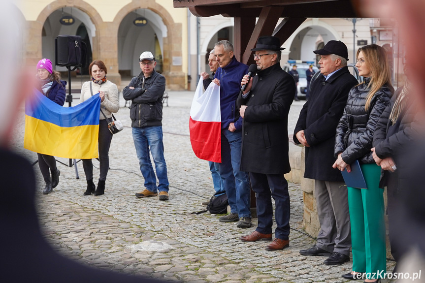 Spotkanie na rynku w Krośnie