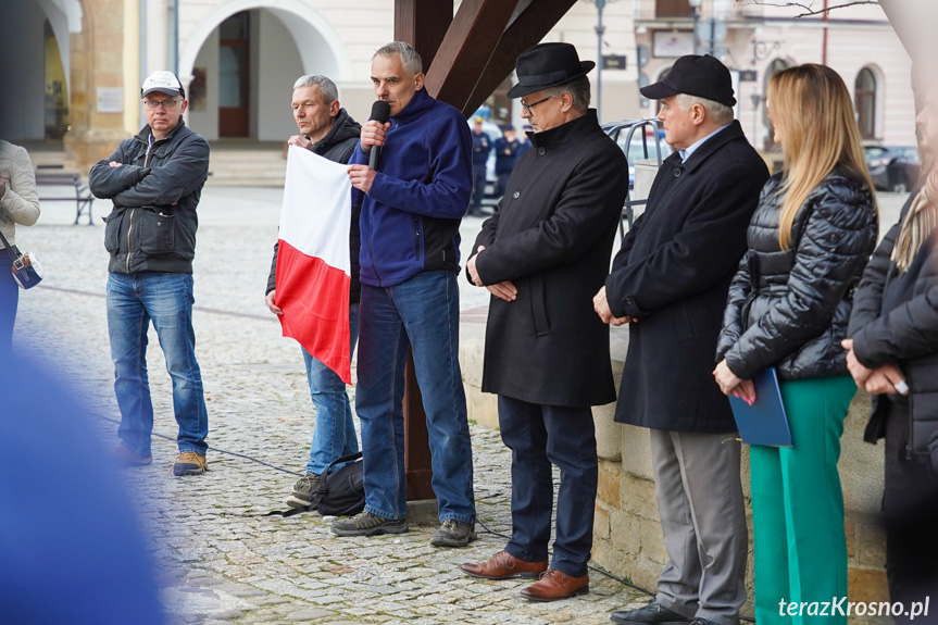 Spotkanie na rynku w Krośnie