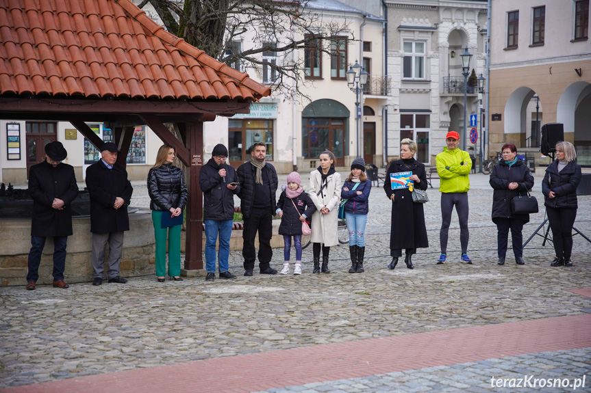 Spotkanie na rynku w Krośnie