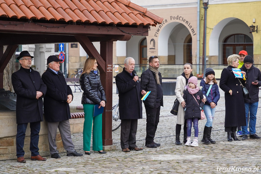 Spotkanie na rynku w Krośnie