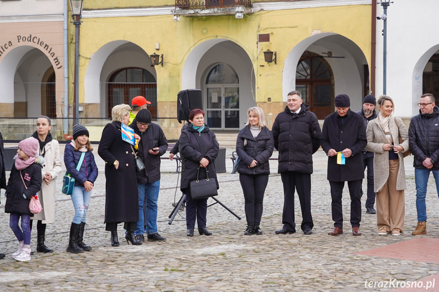 Spotkanie na rynku w Krośnie