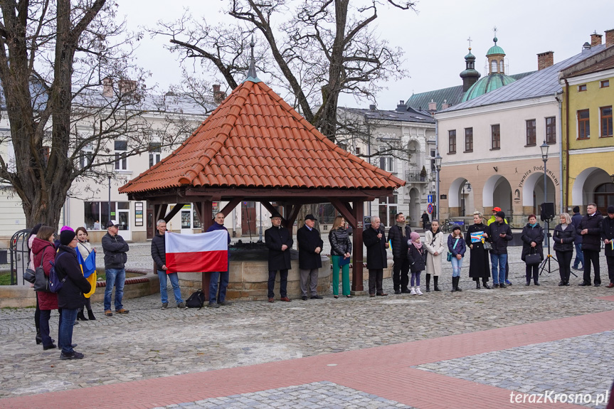 Spotkanie na rynku w Krośnie