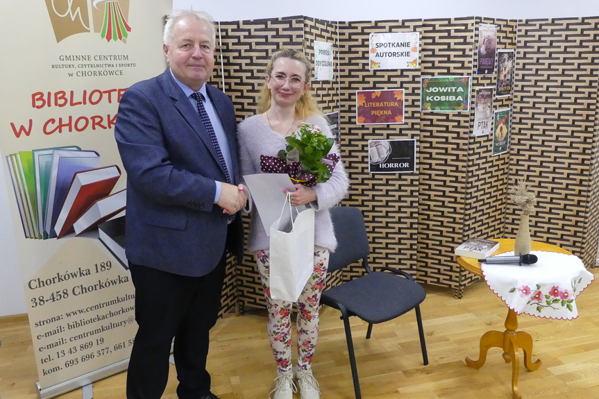 Spotkanie z Jowitą Kosibą w bibliotece w Chorkówce