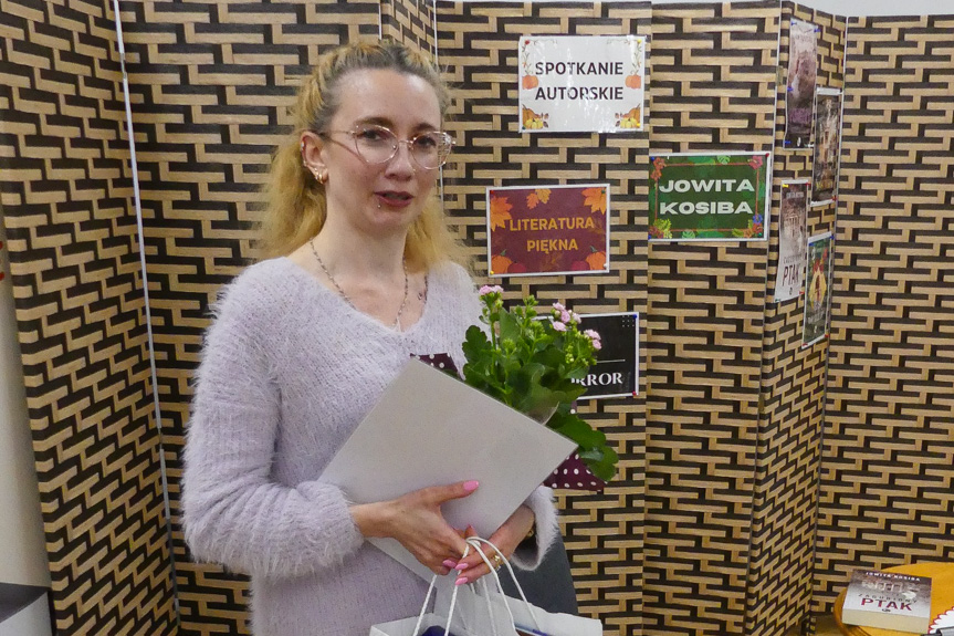 Spotkanie z Jowitą Kosibą w bibliotece w Chorkówce