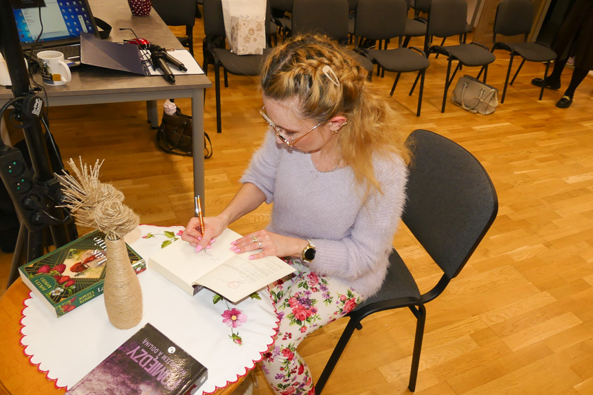 Spotkanie z Jowitą Kosibą w bibliotece w Chorkówce