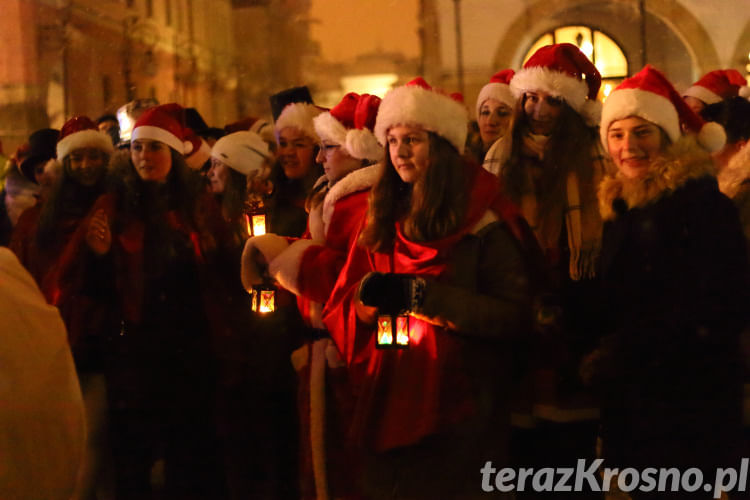 Spotkanie z mikołajem na rynku w Krośnie