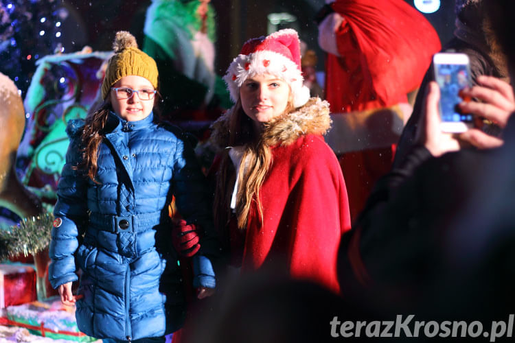 Spotkanie z mikołajem na rynku w Krośnie