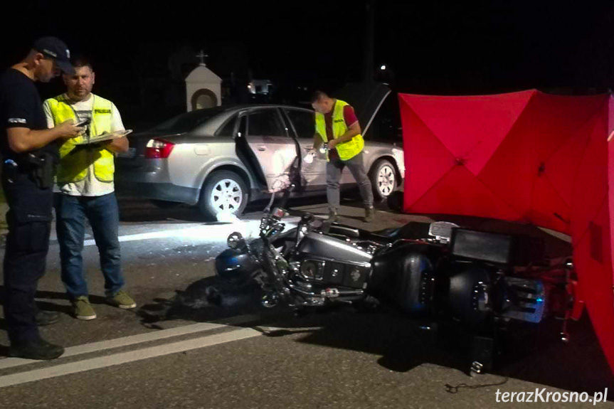 Stara Wieś. Śmiertelny wypadek motocyklisty