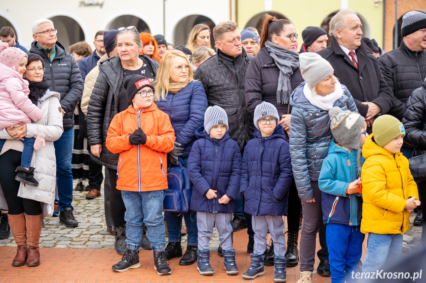 Święcenie Pokarmów Wielkanocnych na krośnieńskim Rynku