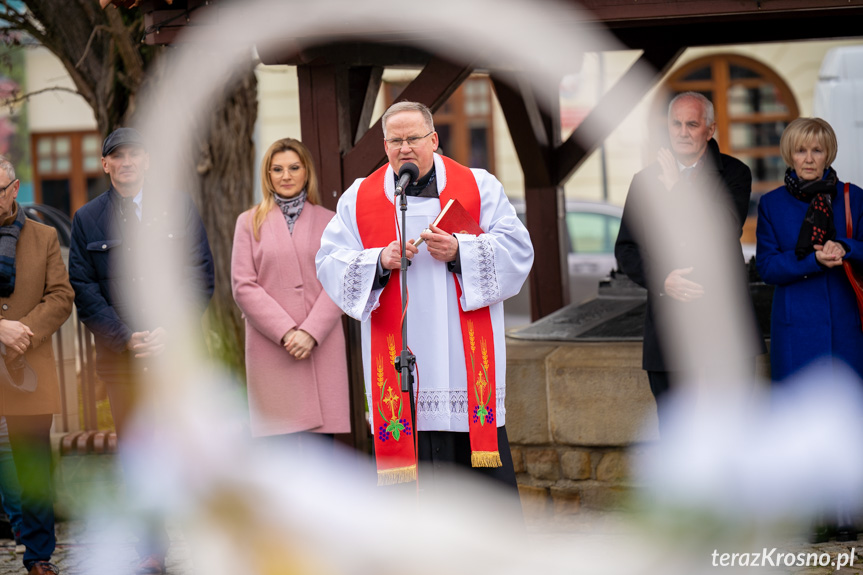 Święcenie Pokarmów Wielkanocnych na krośnieńskim Rynku