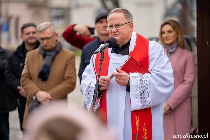 Święcenie Pokarmów Wielkanocnych na krośnieńskim Rynku