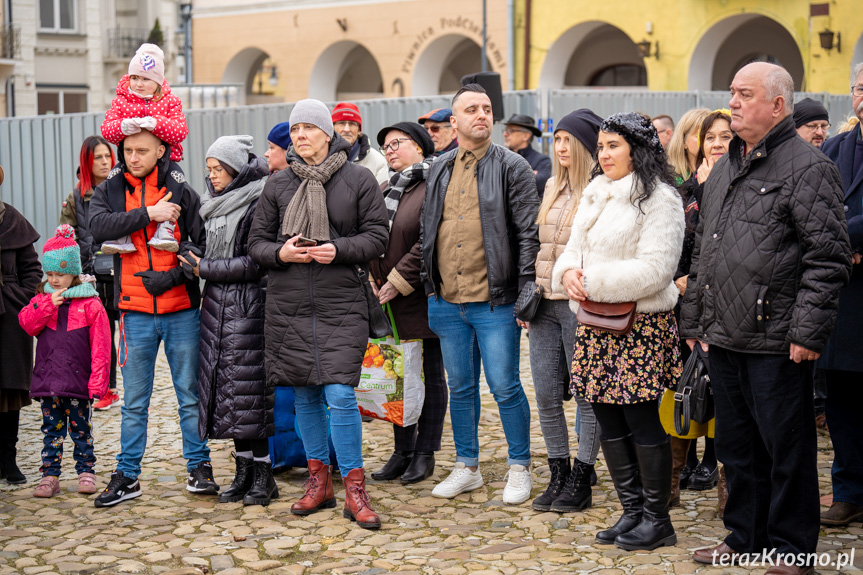 Święcenie Pokarmów Wielkanocnych na krośnieńskim Rynku