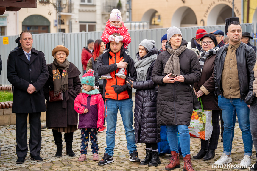 Święcenie Pokarmów Wielkanocnych na krośnieńskim Rynku