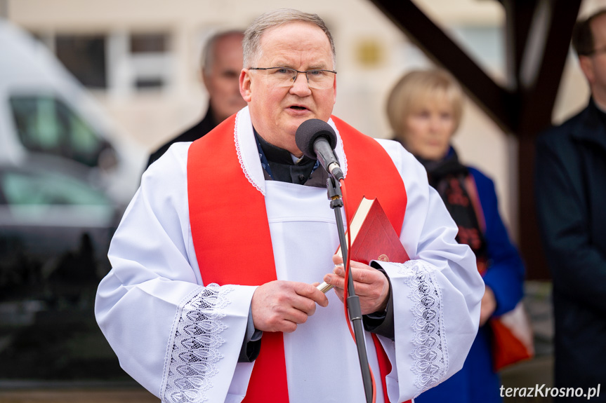 Święcenie Pokarmów Wielkanocnych na krośnieńskim Rynku