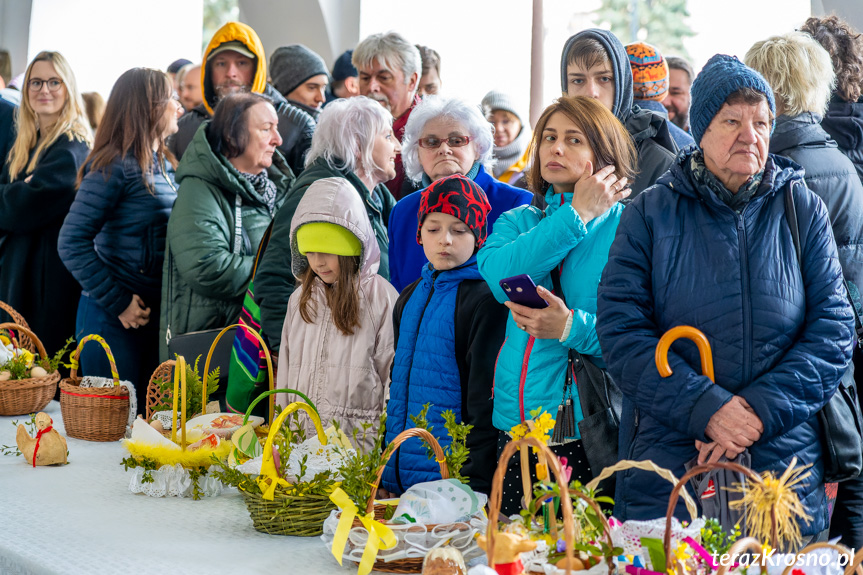 Święcenie Pokarmów Wielkanocnych na krośnieńskim rynku