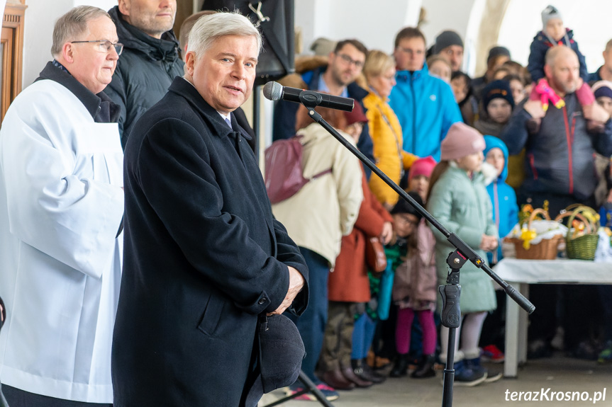 Święcenie Pokarmów Wielkanocnych na krośnieńskim rynku