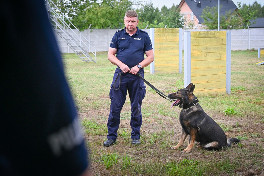 Szkolenie policyjnych psów