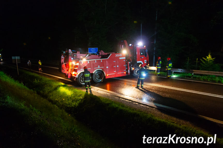 Tir wypadł z drogi