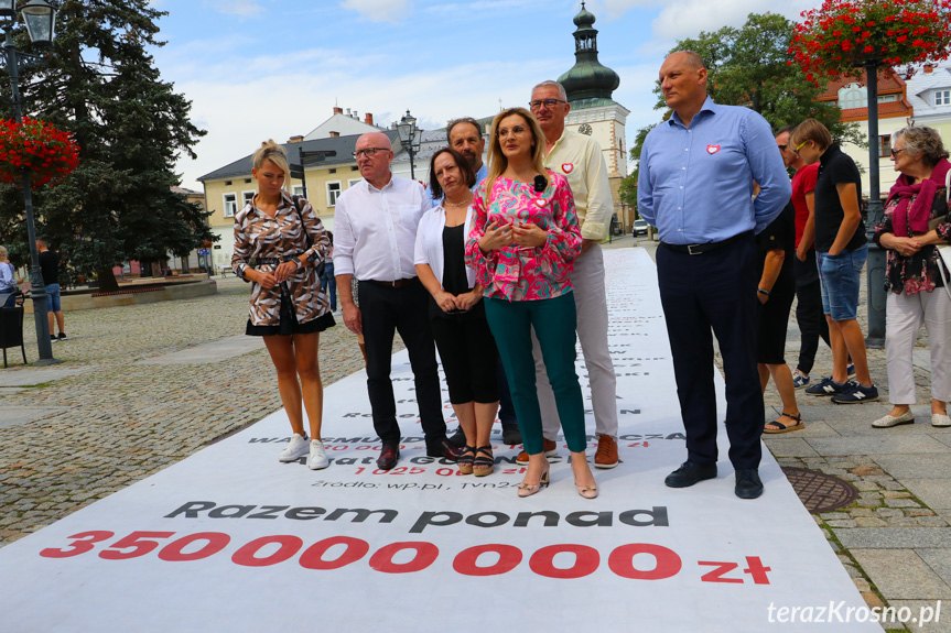 Tłuste koty z PiS. Konferencja w Krośnie