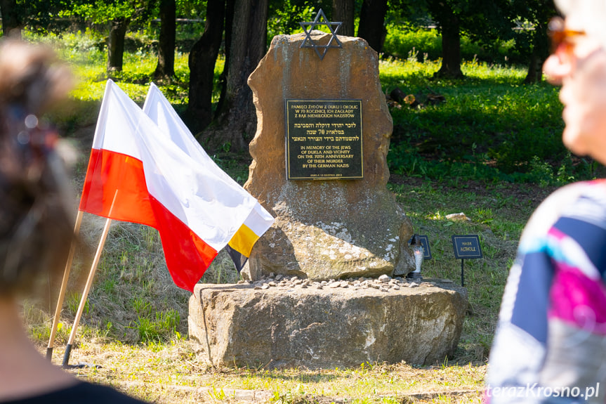 Upamiętnienie 79 rocznicy zagłady ludności żydowskiej z Dukli i okolic