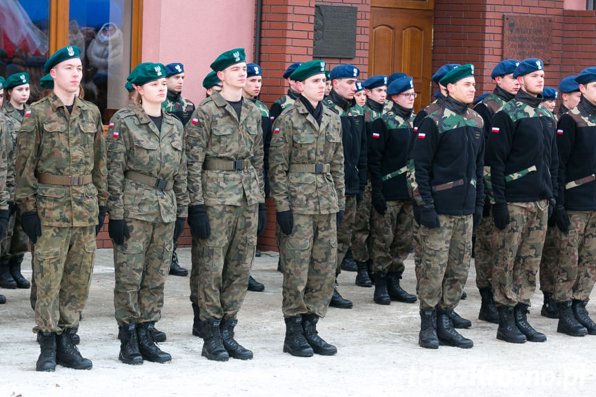 Uroczysta przysięga uczniów klas mundurowych