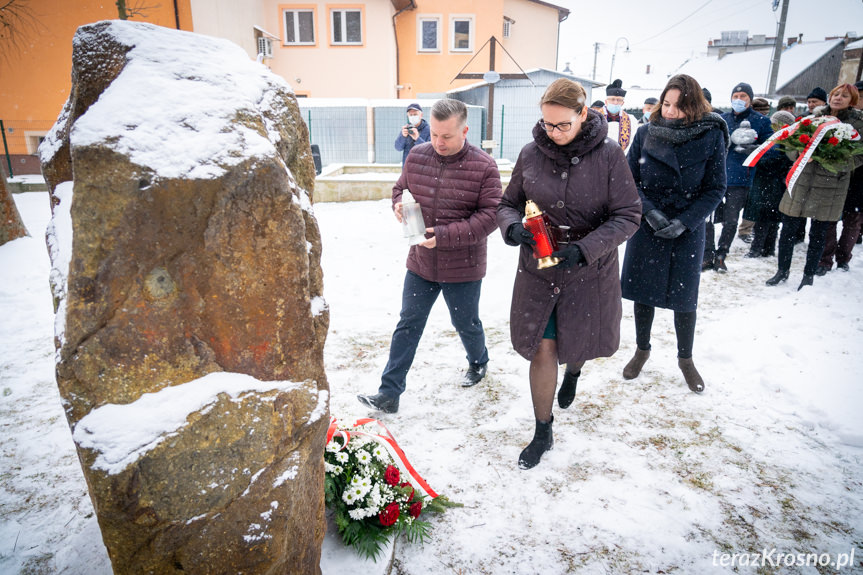 Uroczystość na cmentarzu w Korczynie