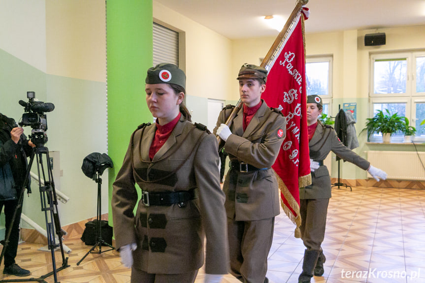 Uroczystość nadania stopni sokolich - ZSP w Rymanowie