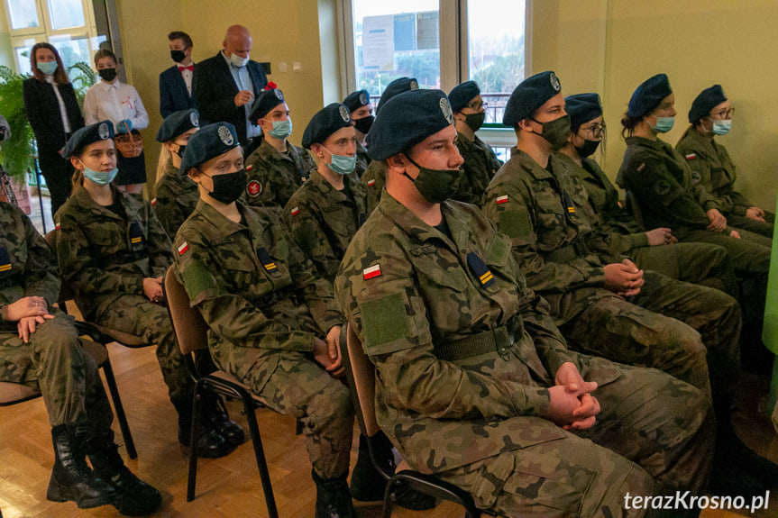 Uroczystość nadania stopni sokolich - ZSP w Rymanowie